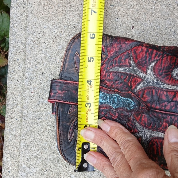 Lucchese Stonewashed Goat Cowgirl Boot Robins Egg N9320 sz 9 - Picture 10 of 16